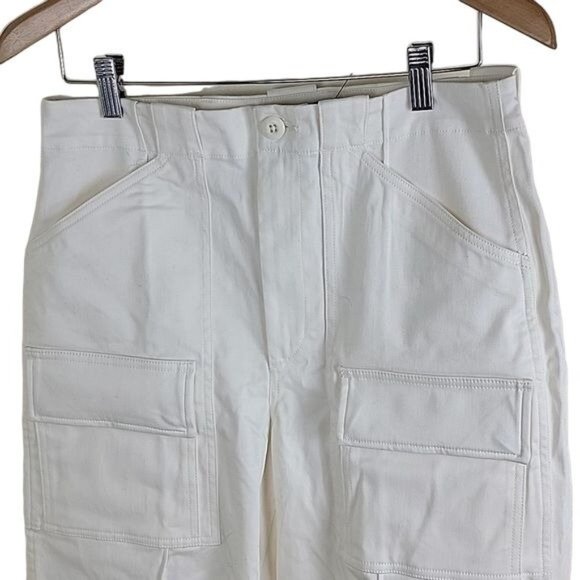 Polo Ralph Lauren Wide Legs Cargo Myer Pants color White NWOT - Picture 3 of 11